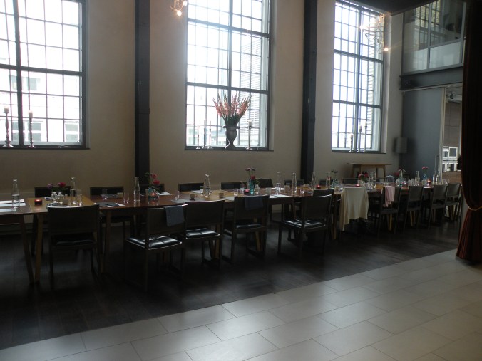 Vackert dukat bord på en av kurserna på Restaurangakademien.