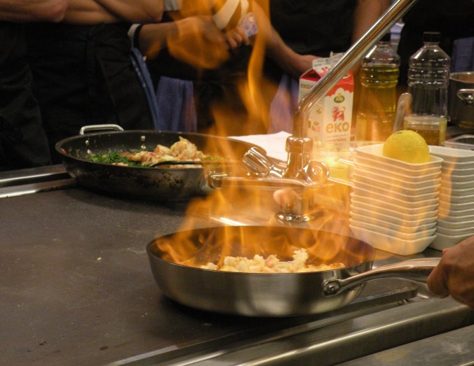 Flambering på Restaurangakademien