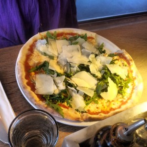 Påbörjad Pizza Ruccola