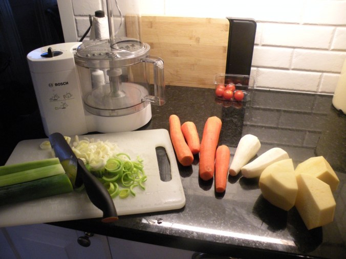 Huvudrollsinnehavarna purjo, morot, palsternacka och kålrot