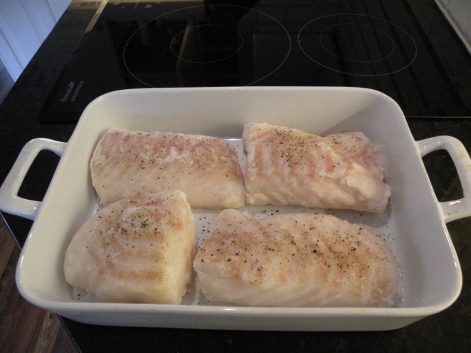 Saltad och pepprad torskrygg