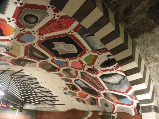 Mosaik i tunnelbanetaket!