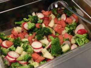 Rädisa, vattenmelon, galiamelon och broccoli