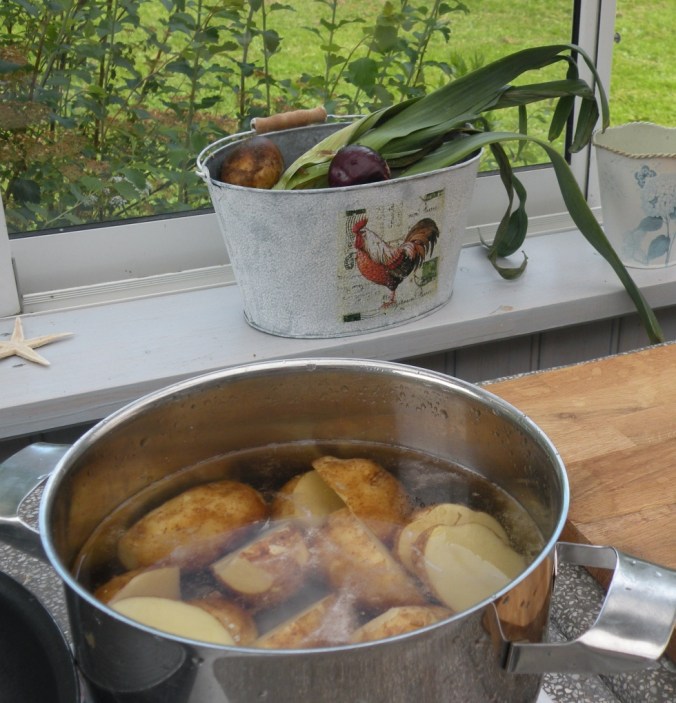 Ett kok färskpotatis