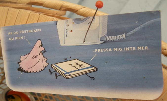 Gammal reklam för strykjärn