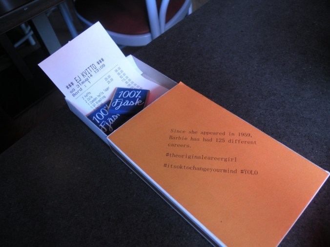 100% fjäsk. Det gillar vi!