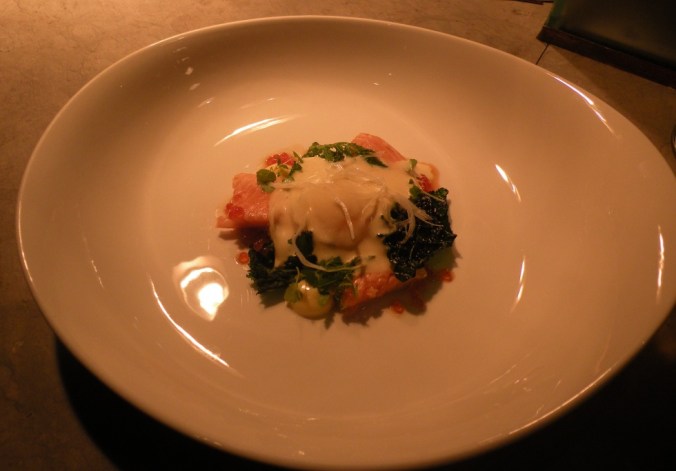 Ljuvligt god röding med krispig grönkål.