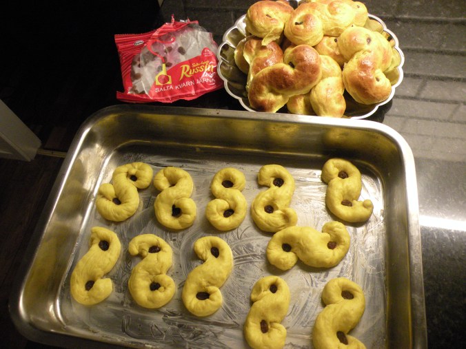 Några är färdiga och några ska in i ugnen