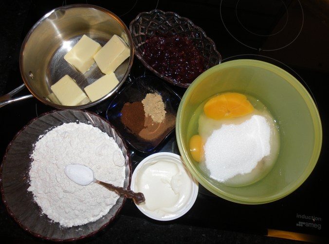 Ingredienser till mjuk pepparkaka