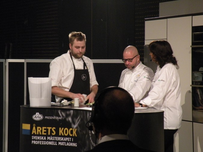 En trött och förhoppningsvis nöjd finalist har gjort sitt för dagen.