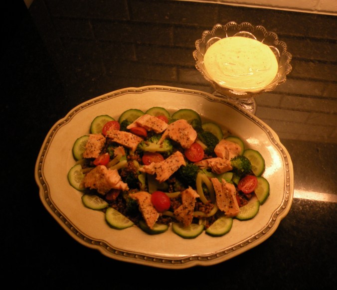 Röding på färgglad bädd bädd