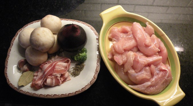 Ingredienser till kycklinggrytan