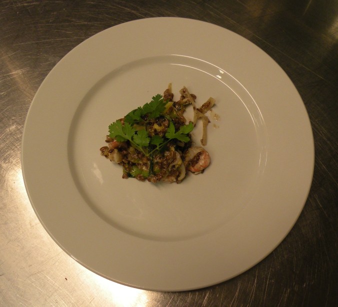 Fried rice med räkor 