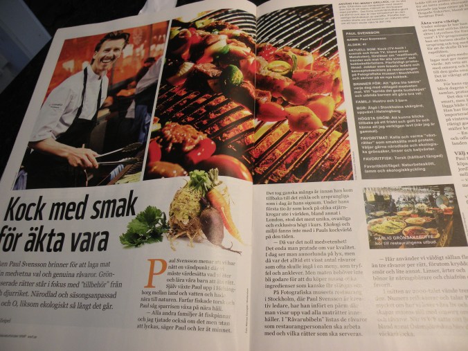 Reportaget om Paul Svensson och Fotografiska's restaurang.