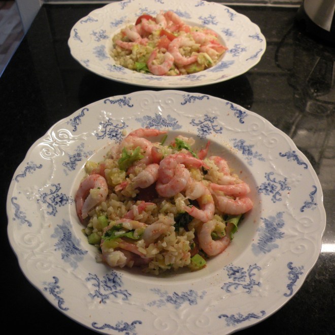 Gott och mättande räkris