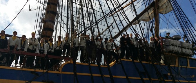 Ostindienfararen Götheborg med besättning.