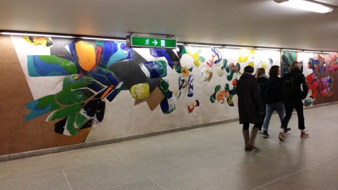 Väggmålning i T-banan